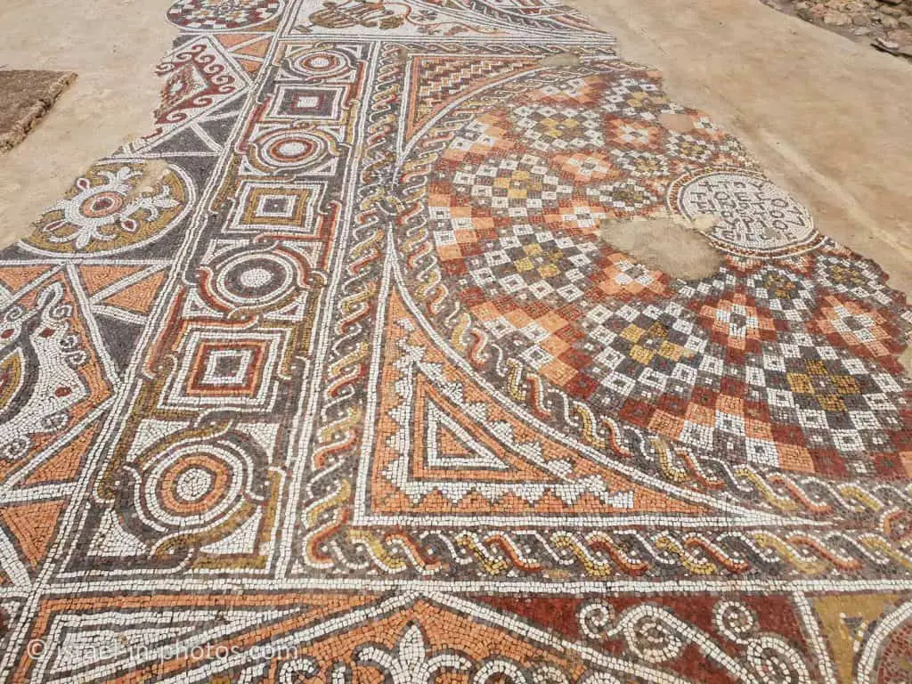 Mosaic floor in Church of Saint Bacchus