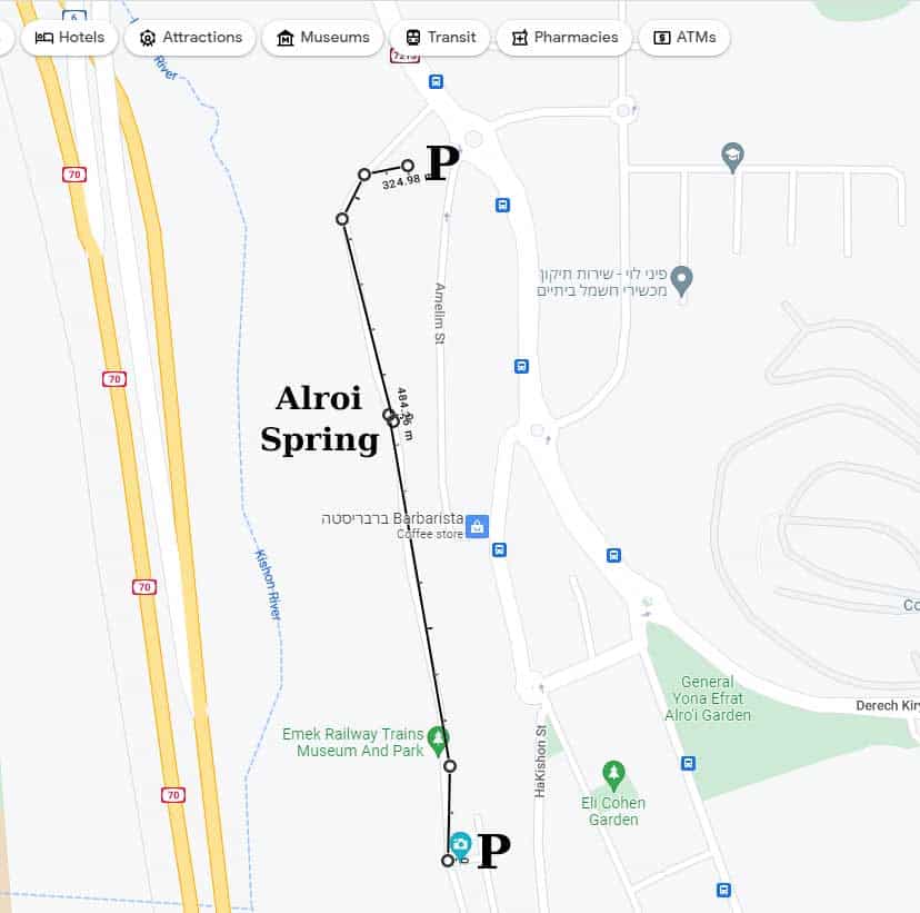 Map of Alroi Spring