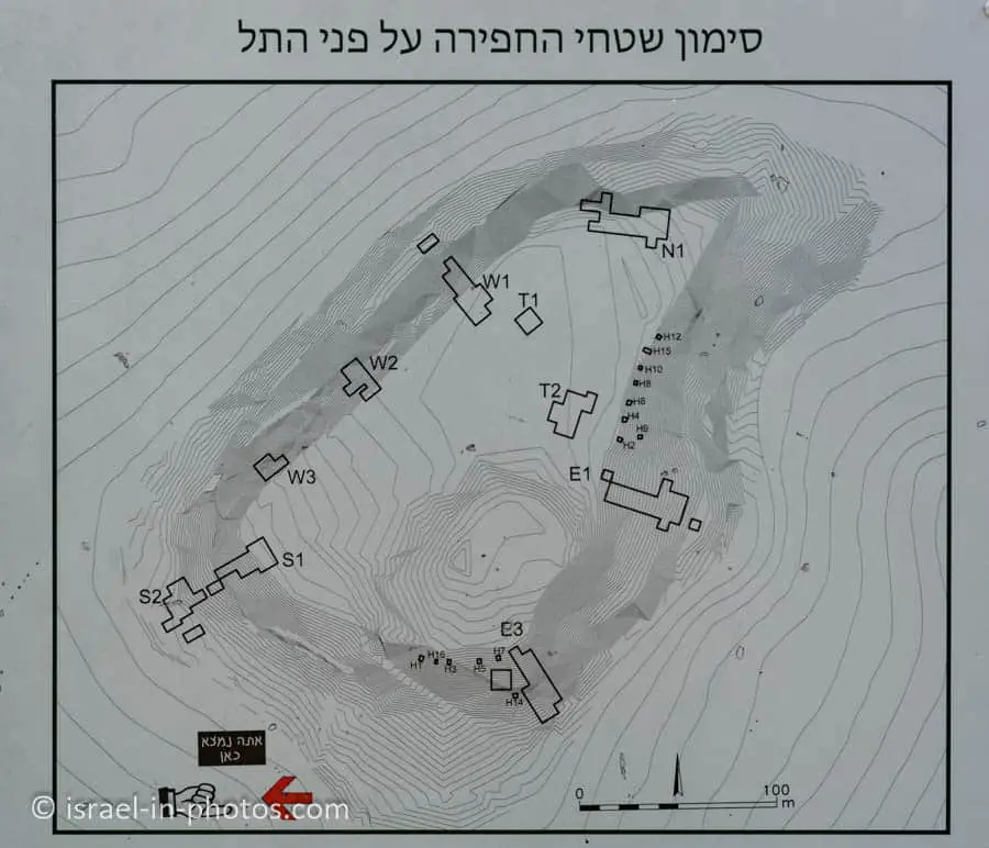 Map of Tel Azekah