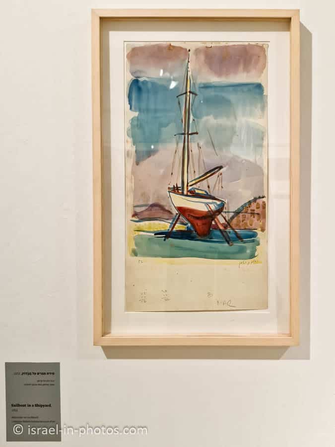 Sailboat in a Shipyard (1952)