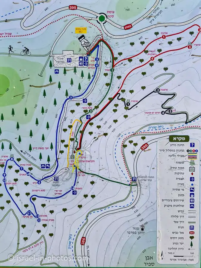 Sataf Hiking Map