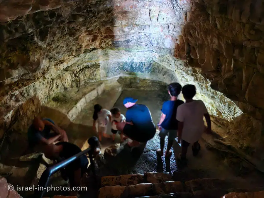 Rock-cut spring cave