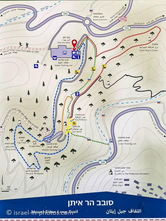 Sataf Hiking Map