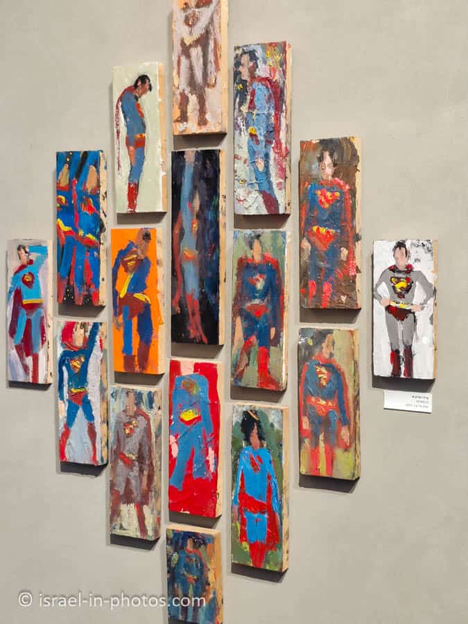 Superman in a classical drawing style